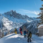 Ski and Snowboard freeride in la Flegère, Chamonix, France