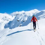 Ski Touring in Alps, Chamonix.