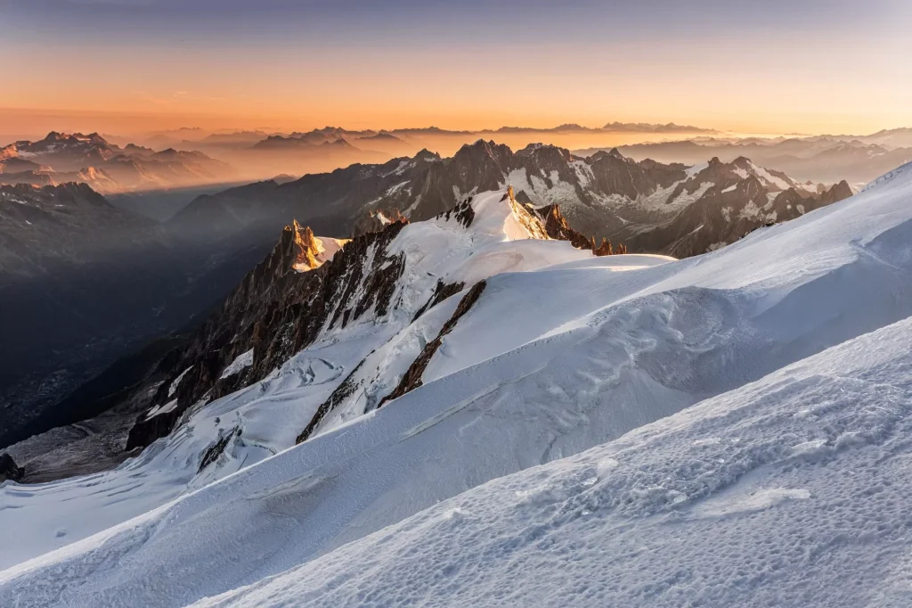 Aiguille du Midi from Mont Blanc